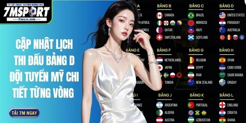 Cập Nhật Lịch Thi Đấu Bảng D Đội Tuyển Mỹ Chi Tiết Từng Vòng