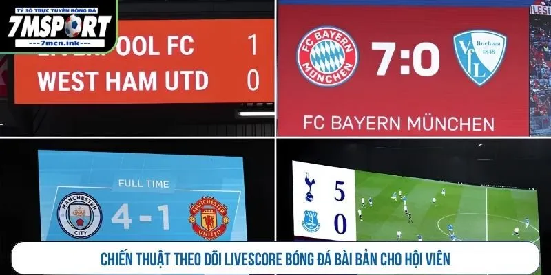 Chiến thuật theo dõi livescore bóng đá bài bản cho hội viên