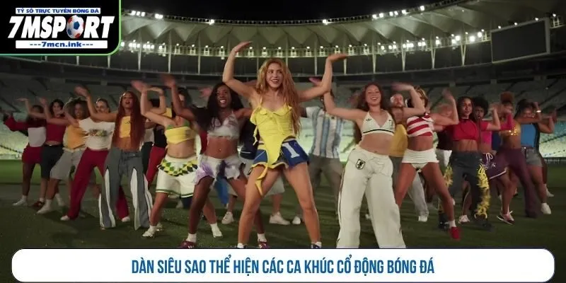 Dàn siêu sao thể hiện các ca khúc cổ động bóng đá