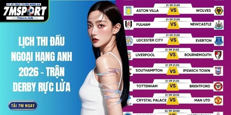 Lịch Thi Đấu Ngoại Hạng Anh