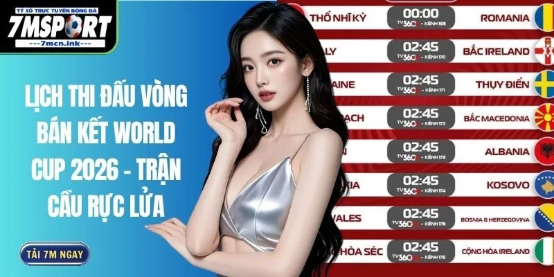 Lịch Thi Đấu Vòng Bán Kết