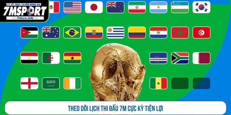 Theo dõi lịch thi đấu 7M cực kỳ tiện lợi